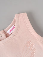 Popees Baby Girls Soft & Stylish Butterfly Embroidered Top and Shorts Set | 3-24 Months