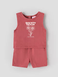 Popees Baby Girls Stylish Sleeveless Top & Shorts Set  |Printed |3-24 Months