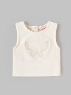 Popees Baby Girls Stylish Top & Shorts Set Sleeveless Top & Shorts Set |3-24 Months