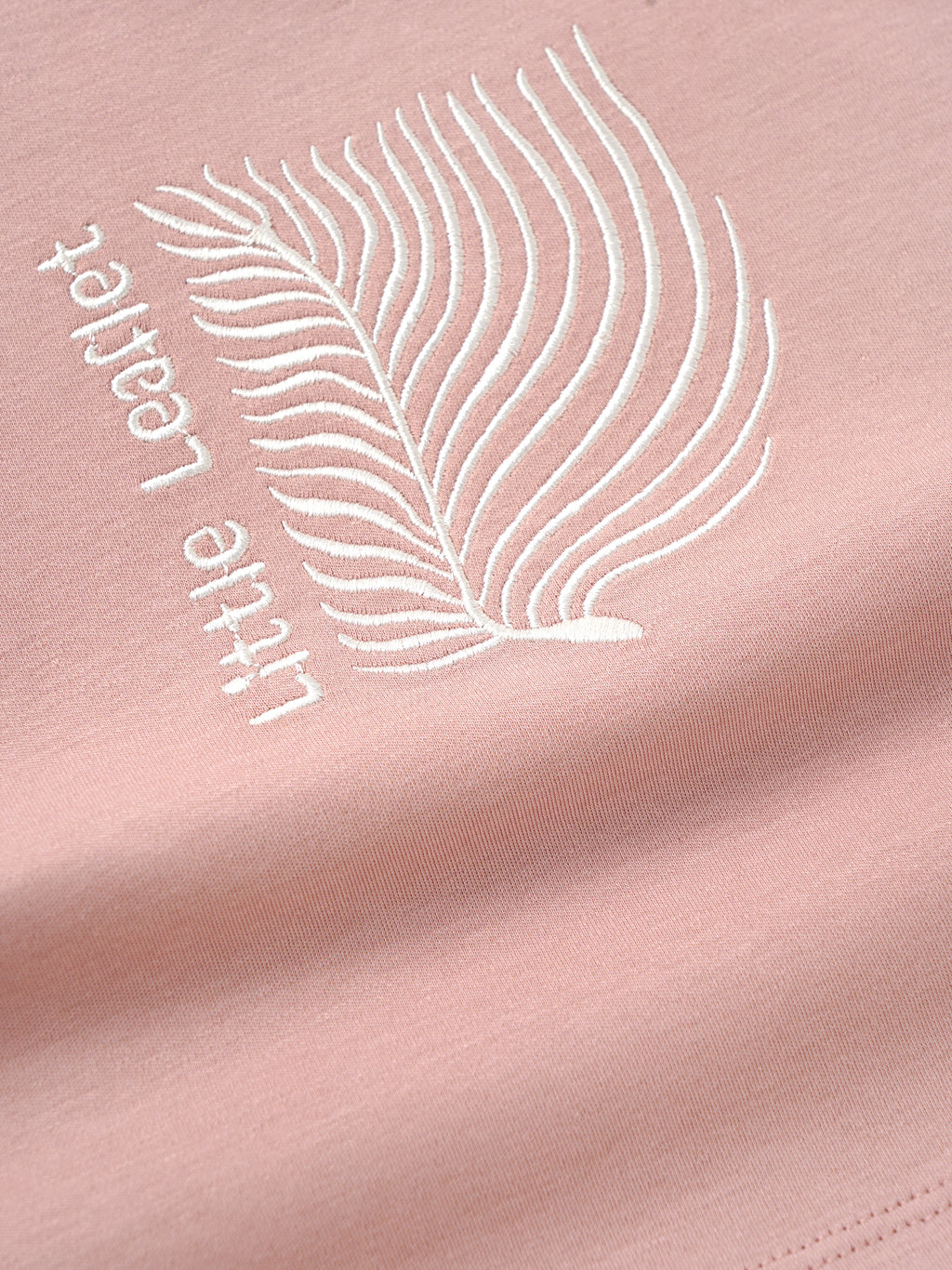 Popees Baby Girls Trendy Pink T-Shirt | Little Leaf Print with Short Sleeves | 3 - 24 Months