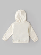 Popees Baby Girls Hooded Full Sleeve Sweatshirt with Charming Day Print |3-24 Months|