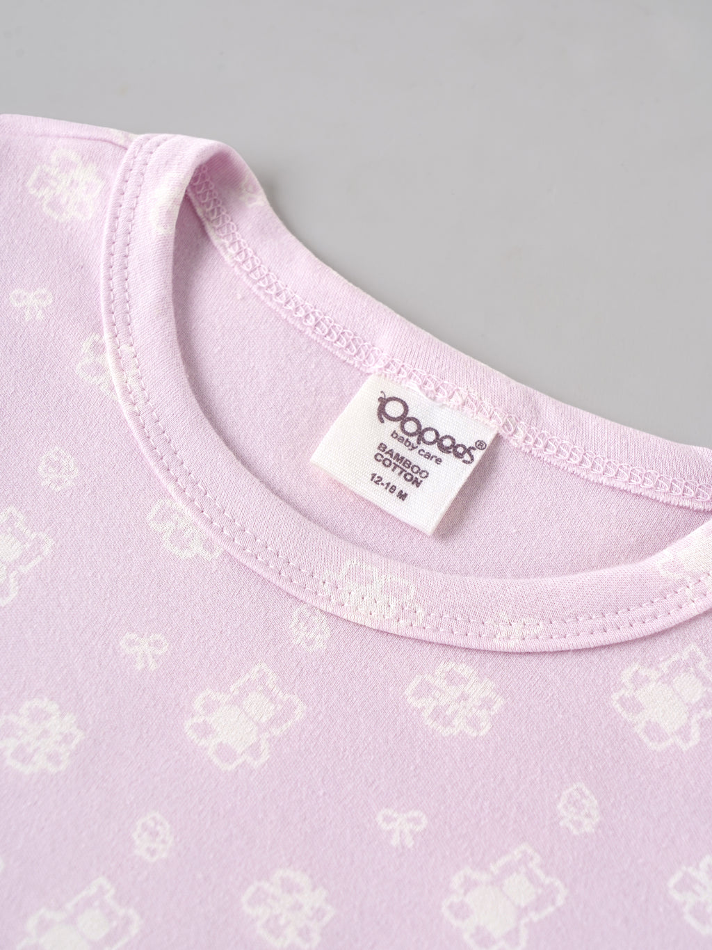 Popees Organic Bamboo Cotton Printed Full Sleeve Top for Baby Girls (3–24 Months)