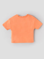 Popees Baby Bamboo Cotton Printed T-Shirt | Girls | Peach | 3–24 Months