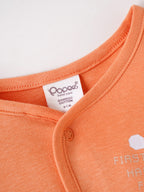 Popees Baby Organic Bamboo Cotton Front Open Jabla | Full Sleeve Soft Baby Top | Skin-Friendly Newborn Wear | 0–6 Months