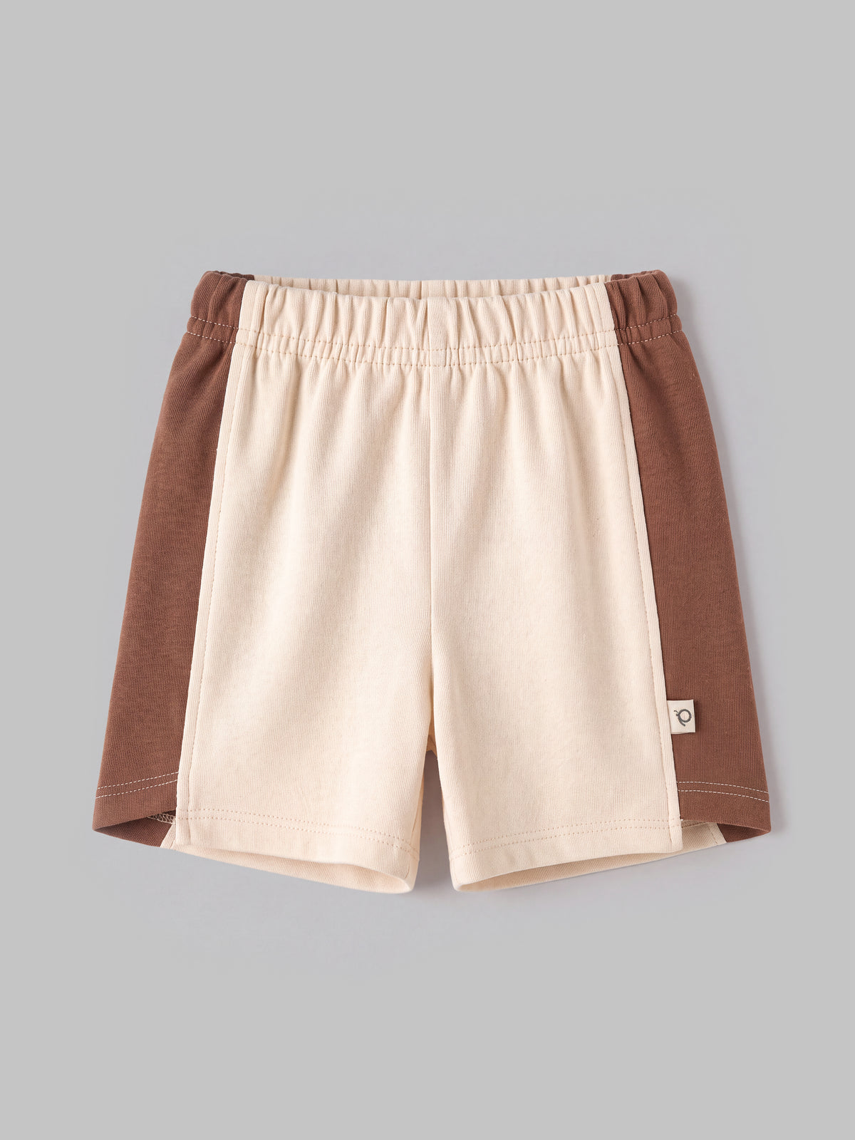 Popees Baby Boys Soft & Stylish Color Block Cotton Shorts | Comfortable Elastic Waist Casual Shorts | Everyday Wear | 0-9 Months