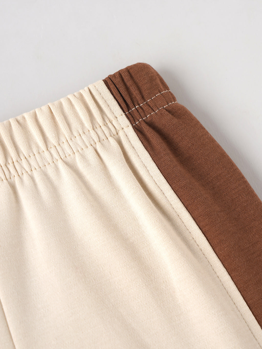 Popees Baby Boys Soft & Stylish Color Block Cotton Shorts | Comfortable Elastic Waist Casual Shorts | Everyday Wear | 0-9 Months