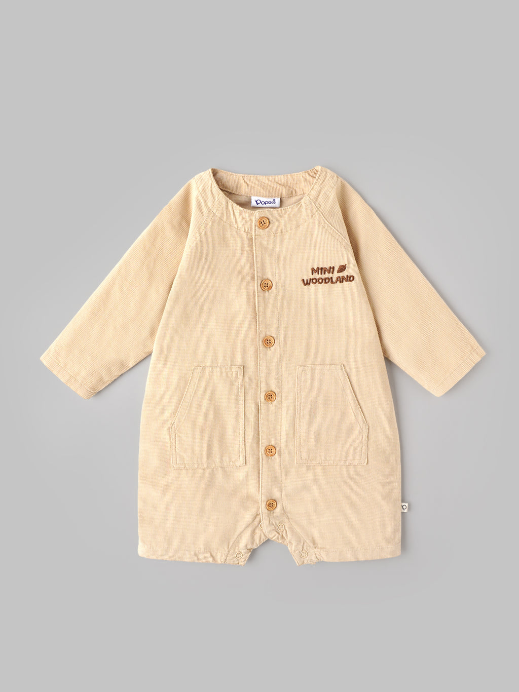 Popees Baby Boys Stylish Long Sleeve Romper | 0-9 Months