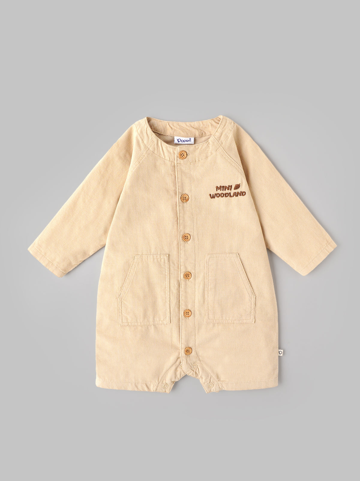 Popees Baby Boys Stylish Long Sleeve Romper | 0-9 Months