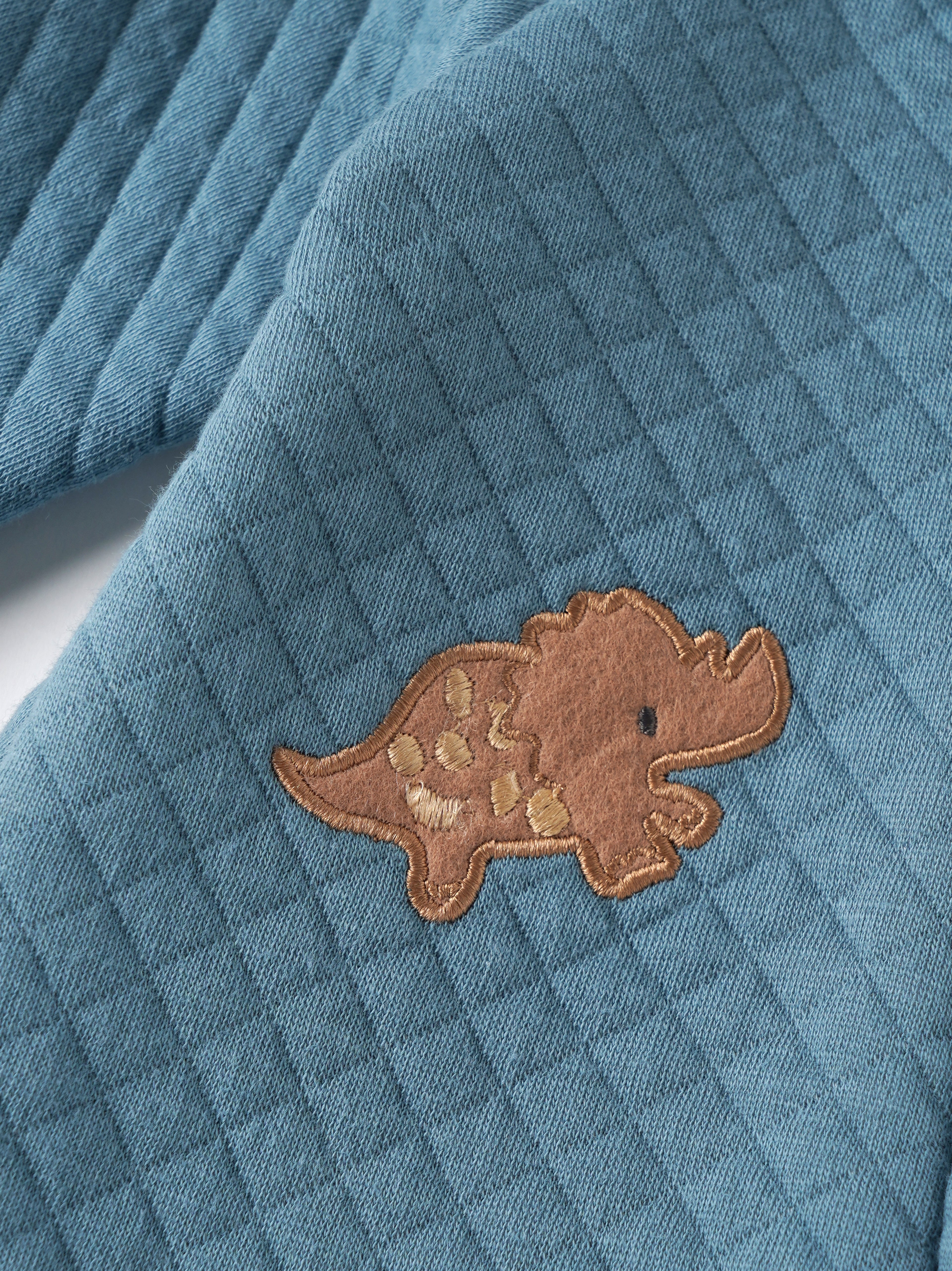 Popees Baby Quilted Hooded Sleepsuit | Boys | Blue | Newborn to 9 Months