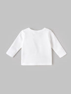 Popees Baby Boys Full Sleeve Game Day Printed T-Shirt |0- 9 Months