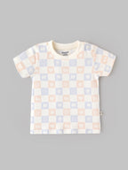 Popees Baby Boys Print Cotton T-Shirt | Half Sleeve Round Neck | NB-9 Months