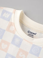 Popees Baby Boys Print Cotton T-Shirt | Half Sleeve Round Neck | NB-9 Months