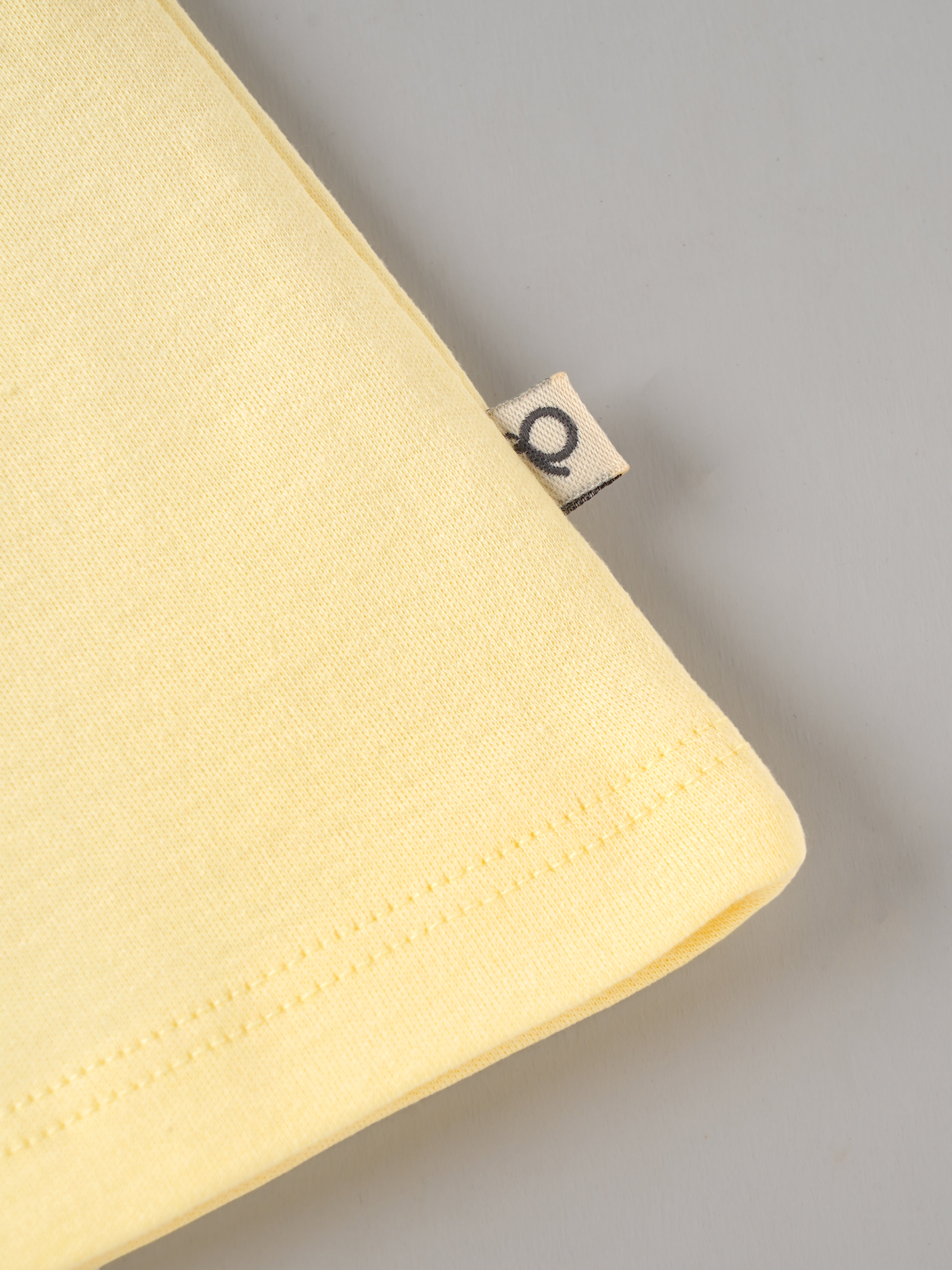 Popees Organic Bamboo Cotton Baby Girls Embroidered Puff Sleeve Dress – Soft Yellow 0-9 Months
