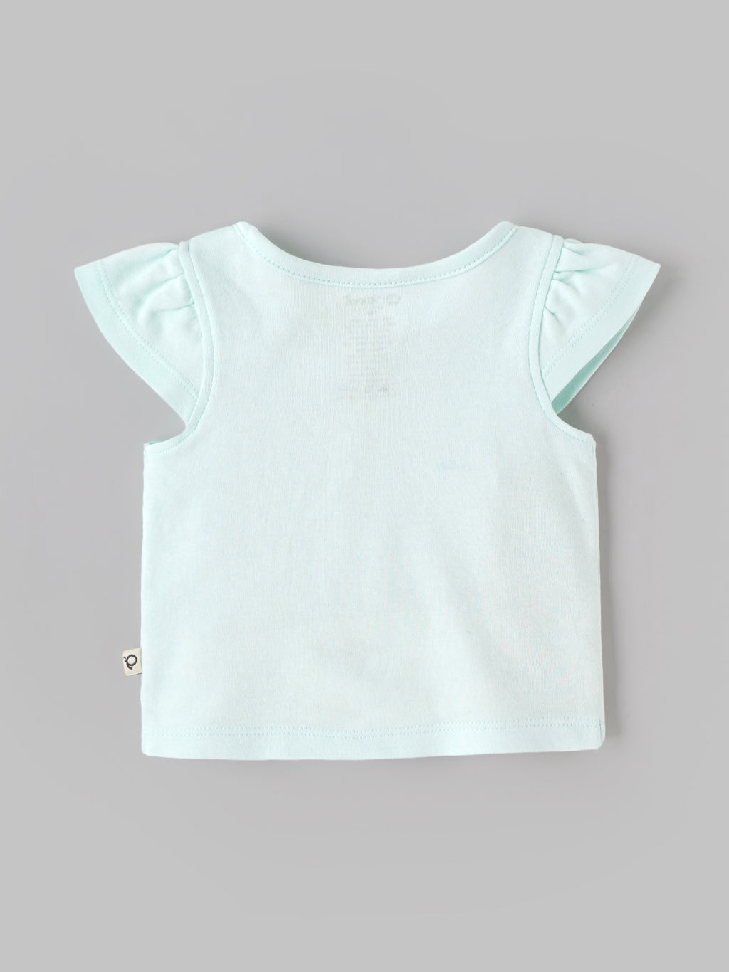 Popees Baby Girls Bonjour Embroidered Flutter Sleeve Vest | Soft Cotton Front-Open Top |0-6 Months