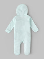 Popees Baby Girls  Hooded Full-Sleeve Romper with Front Zipper 0-9 Months