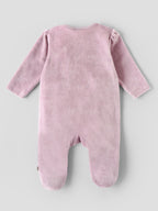 Popees Baby Girls Sleepsuit with Cherry Cupcake Embroidery | Ultra Soft Front Zip Romper |0–6 Months
