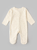 Popees Baby Girls Soft & Stylish Printed Sleepsuit | Full Sleeve Baby SleepSuit with Covered Feet | Front Snap Closure | 0–6 Months