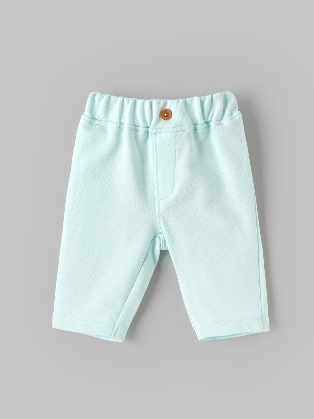 Popees Baby Girls Cotton Coordinated Set | Cream & Sky Blue | Newborn to 9 Months