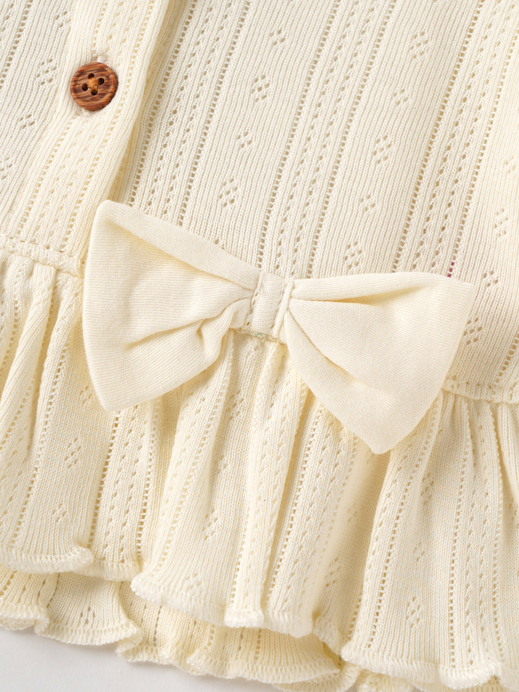 Popees Baby Girls Cotton Coordinated Set | Cream & Sky Blue | Newborn to 9 Months