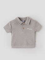 Popees Baby Girls Stylish Waffle Polo T-Shirt & Shorts Set | Collared Half-Sleeve Top with Matching Shorts | 0-9 Months