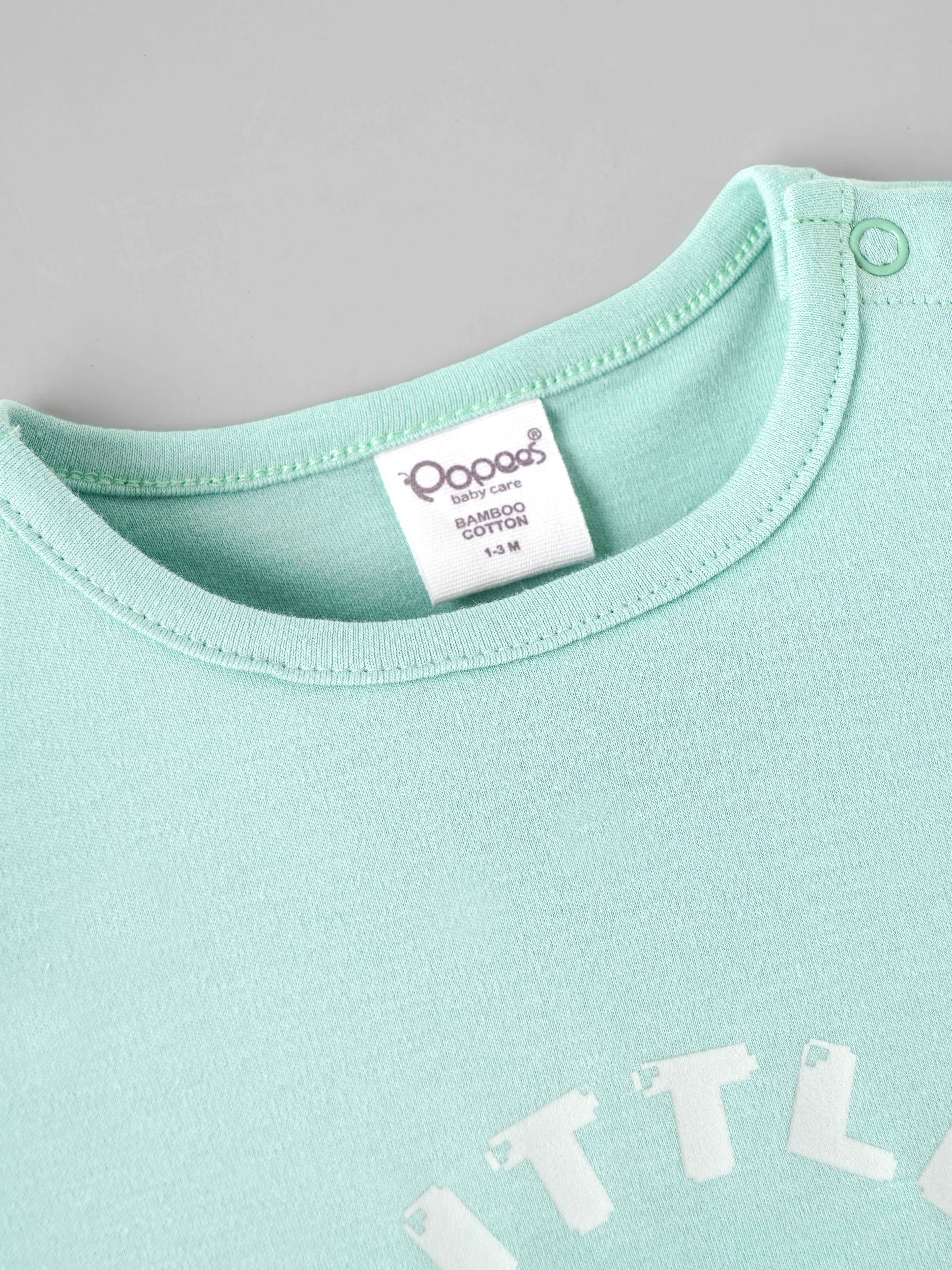 Popees Baby Unisex Organic Bamboo Cotton T-Shirt & Shorts Set | Little Explorer Car Print Co-Ord Set | 0–9 Months