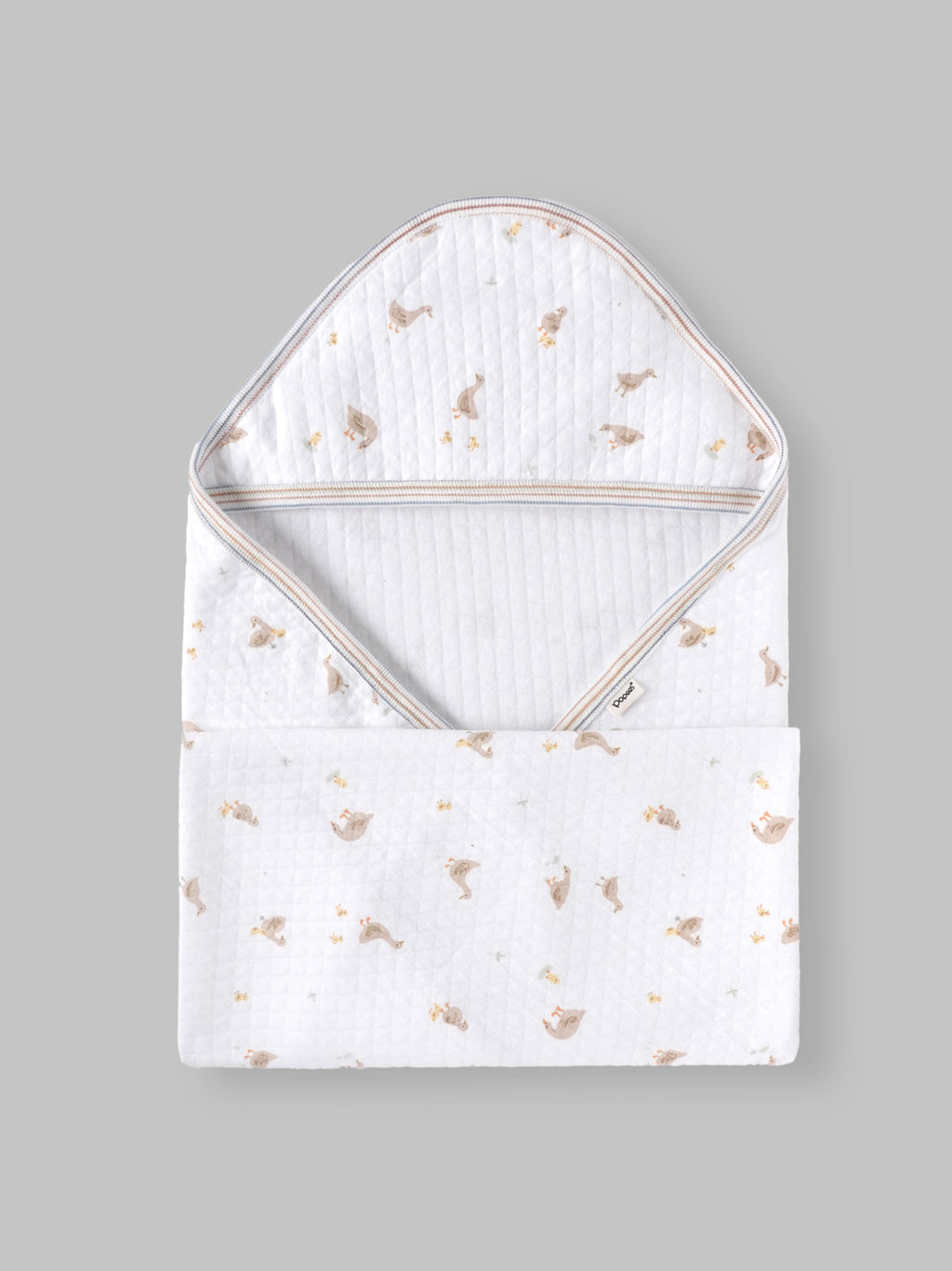 Popees Baby Printed Hooded Towel – Soft Quilted Fabric with Cute Animal Print (color and design may vary depending on availability)
