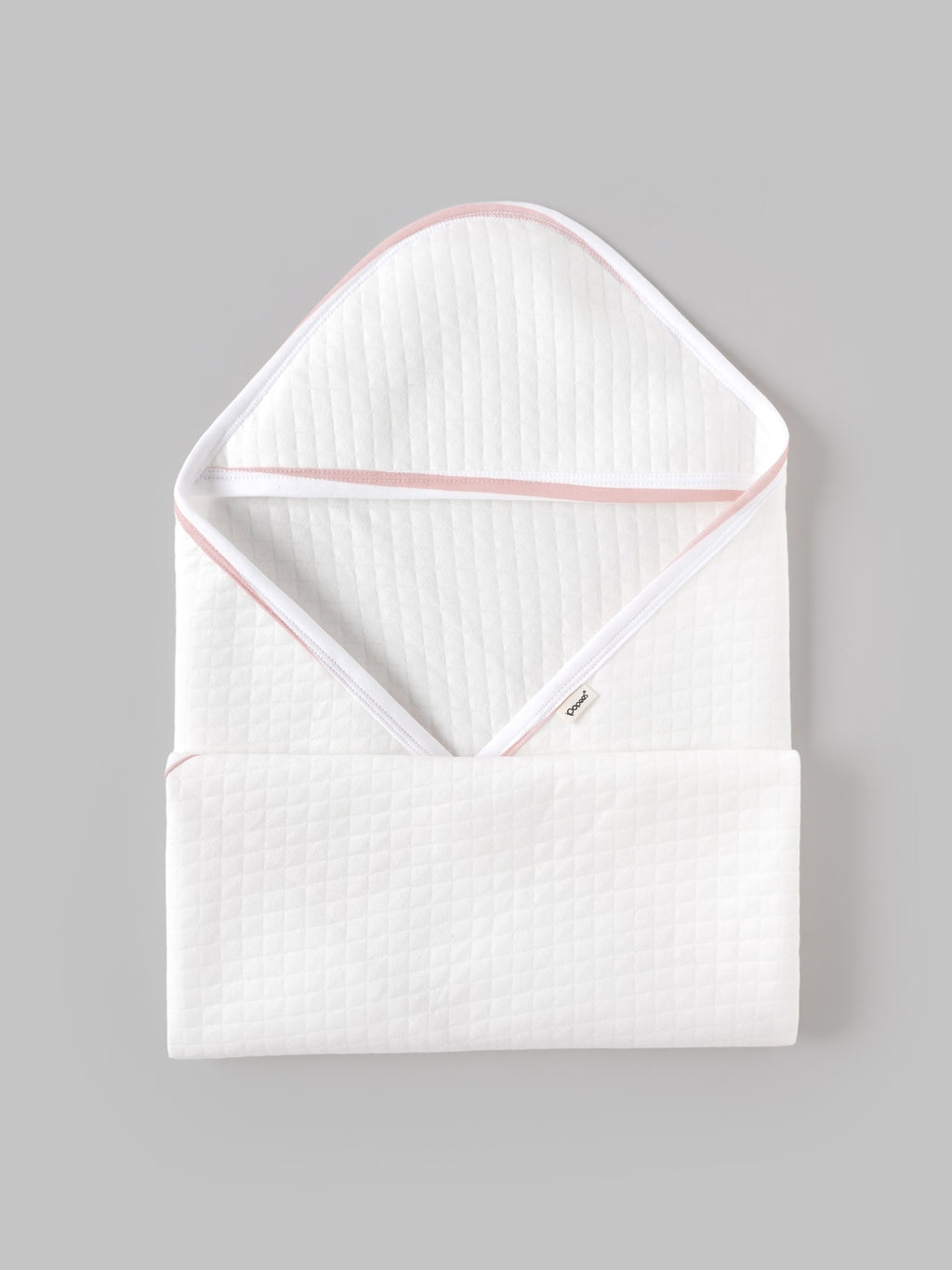 Popees Baby Hooded Quilted Towel – Bright White (Color and Design May Vary Depending on Availability)