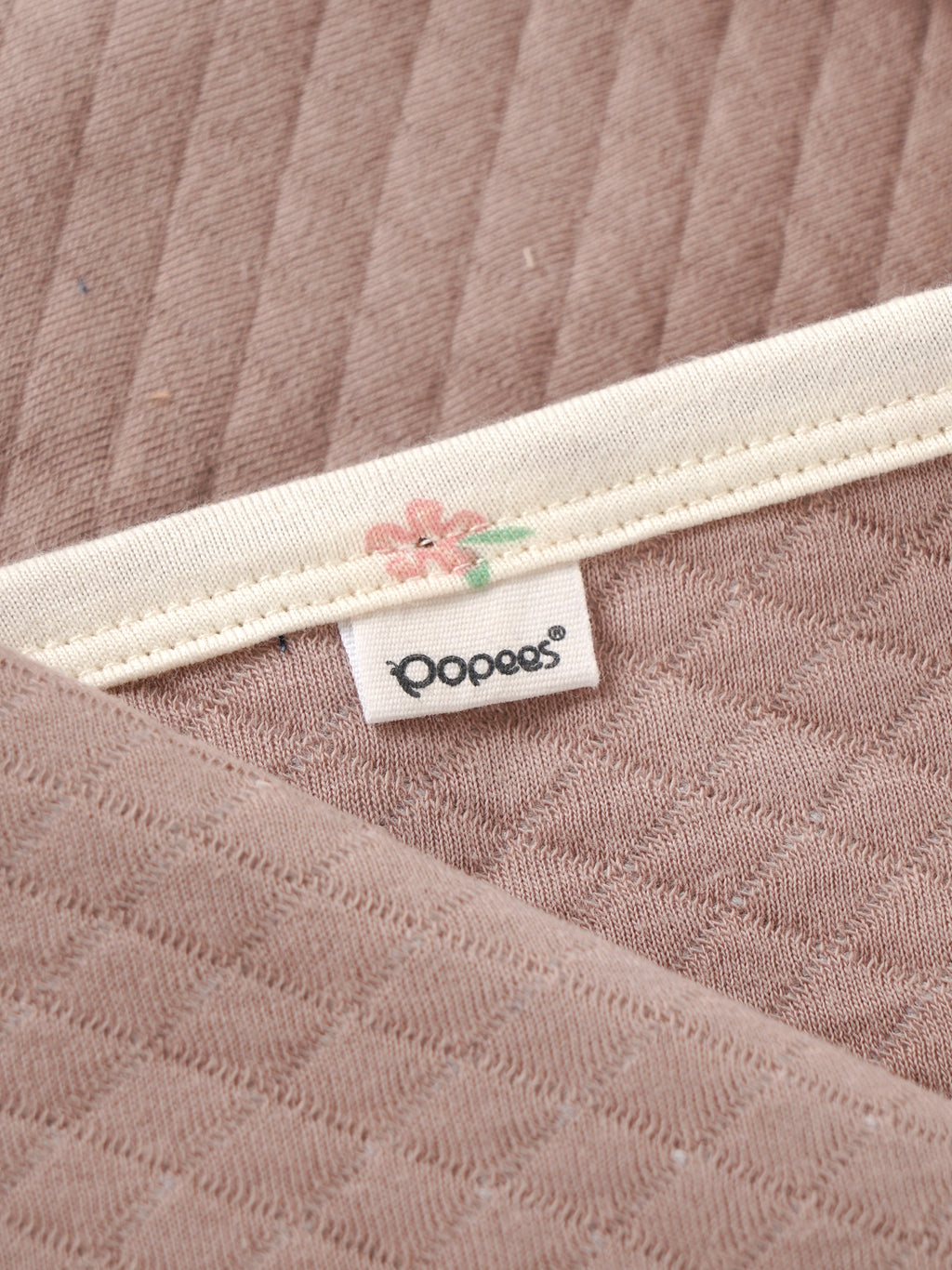 Popees Baby Hooded Towel – Quilted Wooded Rose (Color and Design May Vary Depending on Availability)