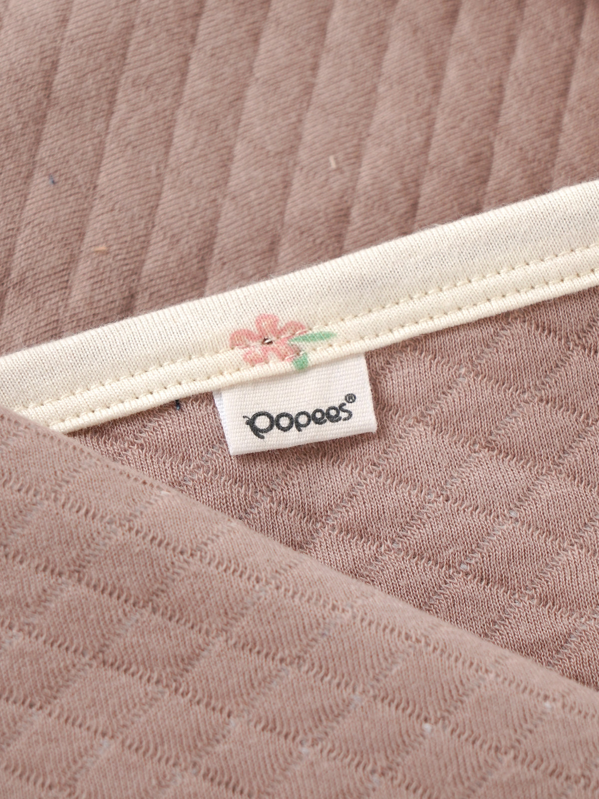 Popees Baby Hooded Towel – Quilted Wooded Rose (Color and Design May Vary Depending on Availability)