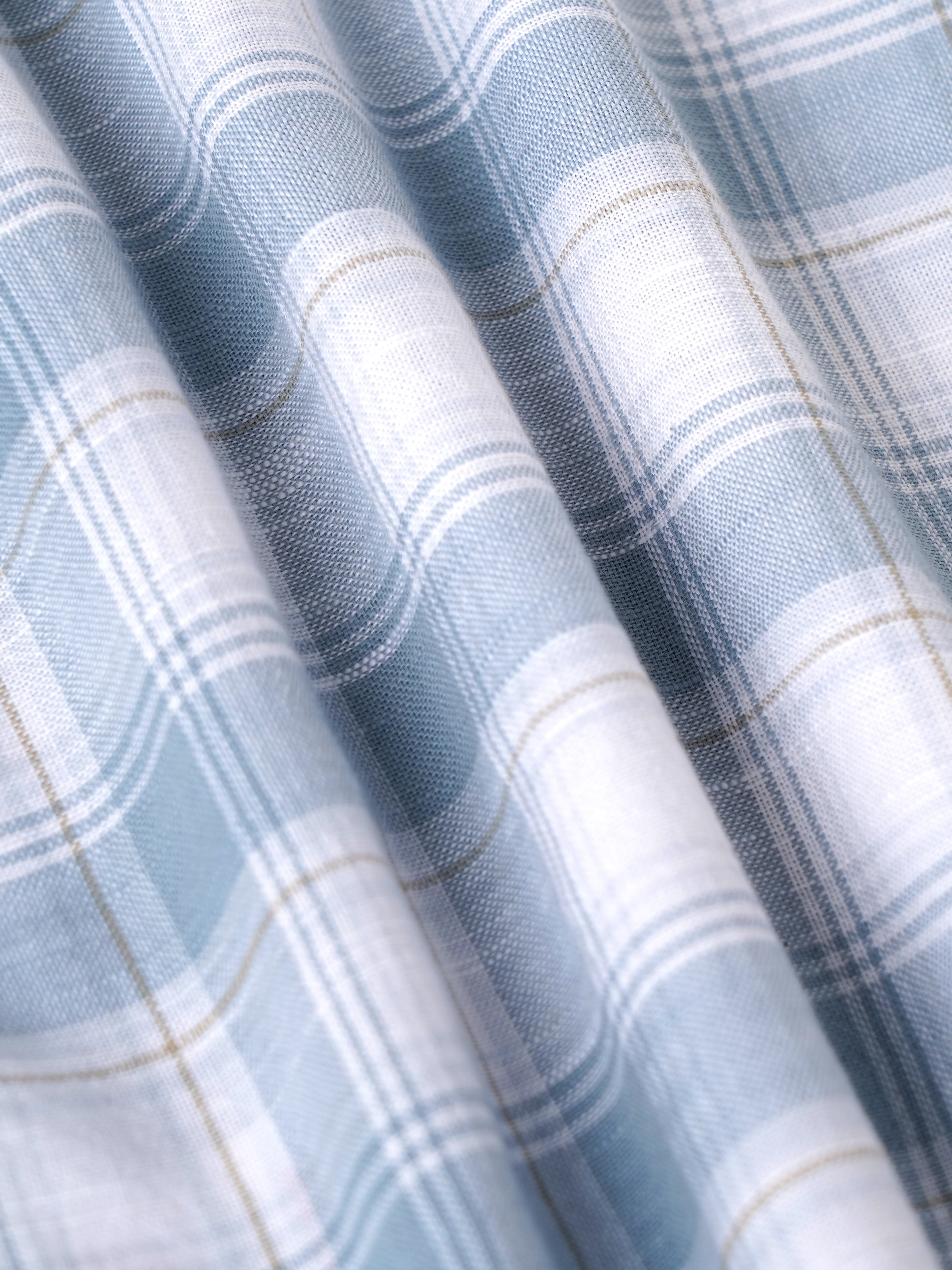 Popees Baby Boys Cotton Full Sleeve Checked Shirt | Soft Button-Down Casual Plaid Shirt with Chest Pocket | Blue & White | 9 Months–4 Years