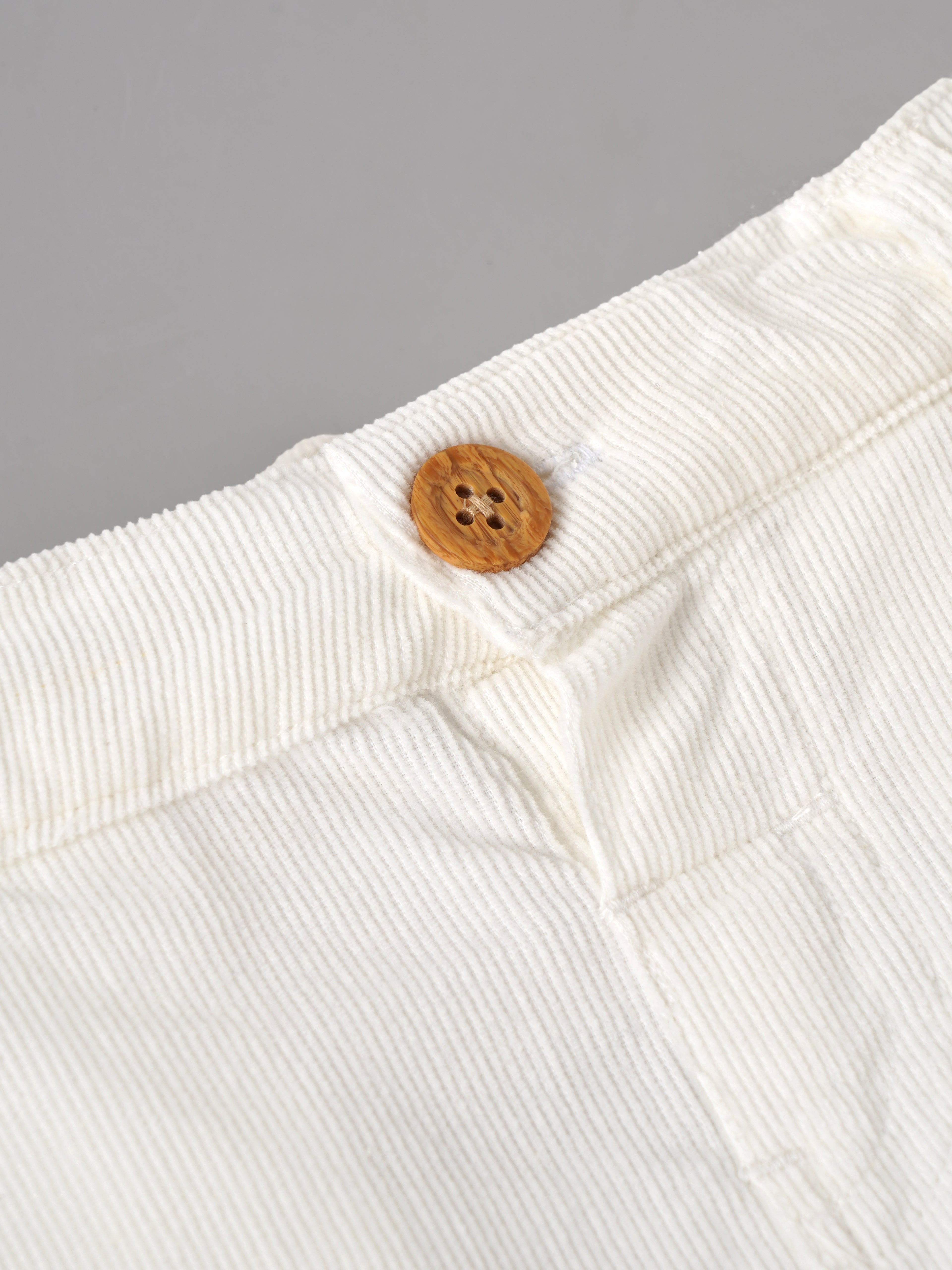 Popees Baby Boys Shorts | Soft Cotton Blend Elastic Waist Casual Shorts with Side Utility Pocket | White |9 Months-4 Years