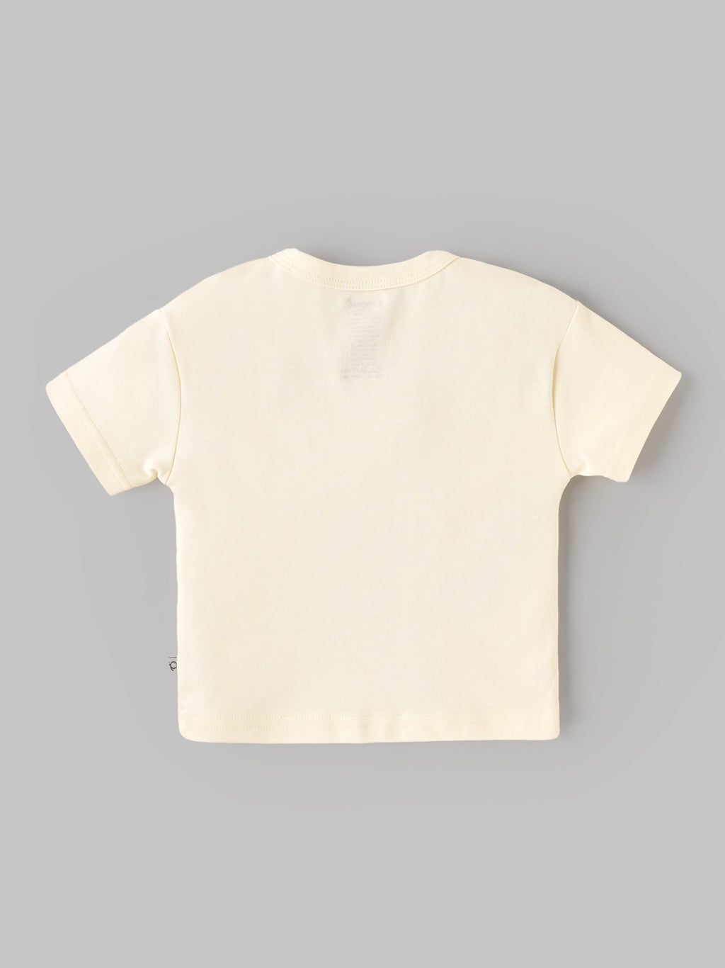 Popees Baby Boys Aloha Print Half Sleeve T-Shirt | Soft Cotton Graphic Tee | Cream | 9 M-4 Years