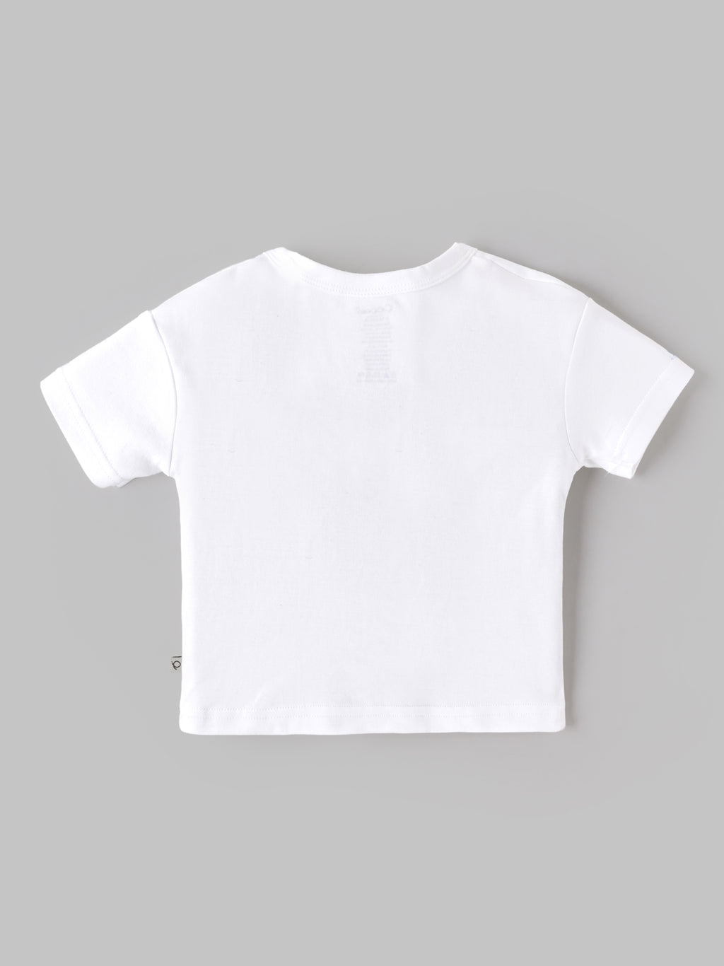 Popees Baby Boys Little Legend Print Half Sleeve T-Shirt | Soft Cotton Henley Neck Tee | White | 9M-4 Years