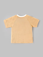 Popees Baby Boys Half Sleeve T-Shirt with Snack & Roll Print | 9 Months – 4 Years|