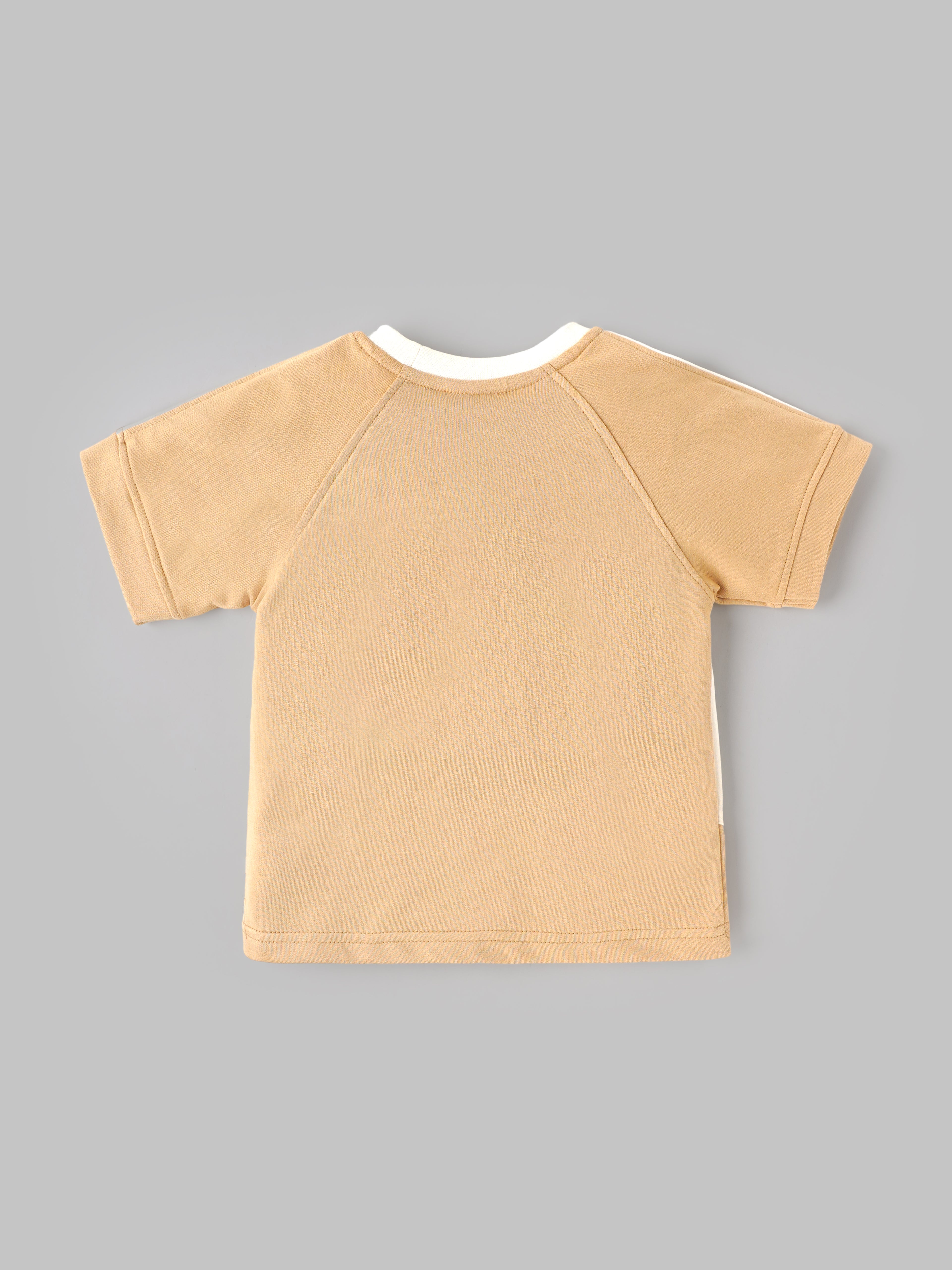 Popees Baby Boys Half Sleeve T-Shirt with Snack & Roll Print | 9 Months – 4 Years|
