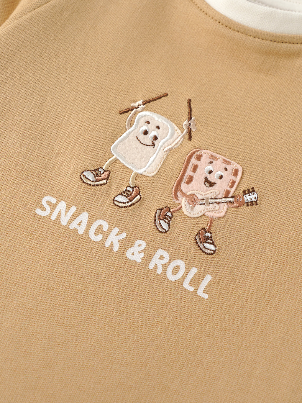 Popees Baby Boys Half Sleeve T-Shirt with Snack & Roll Print | 9 Months – 4 Years|