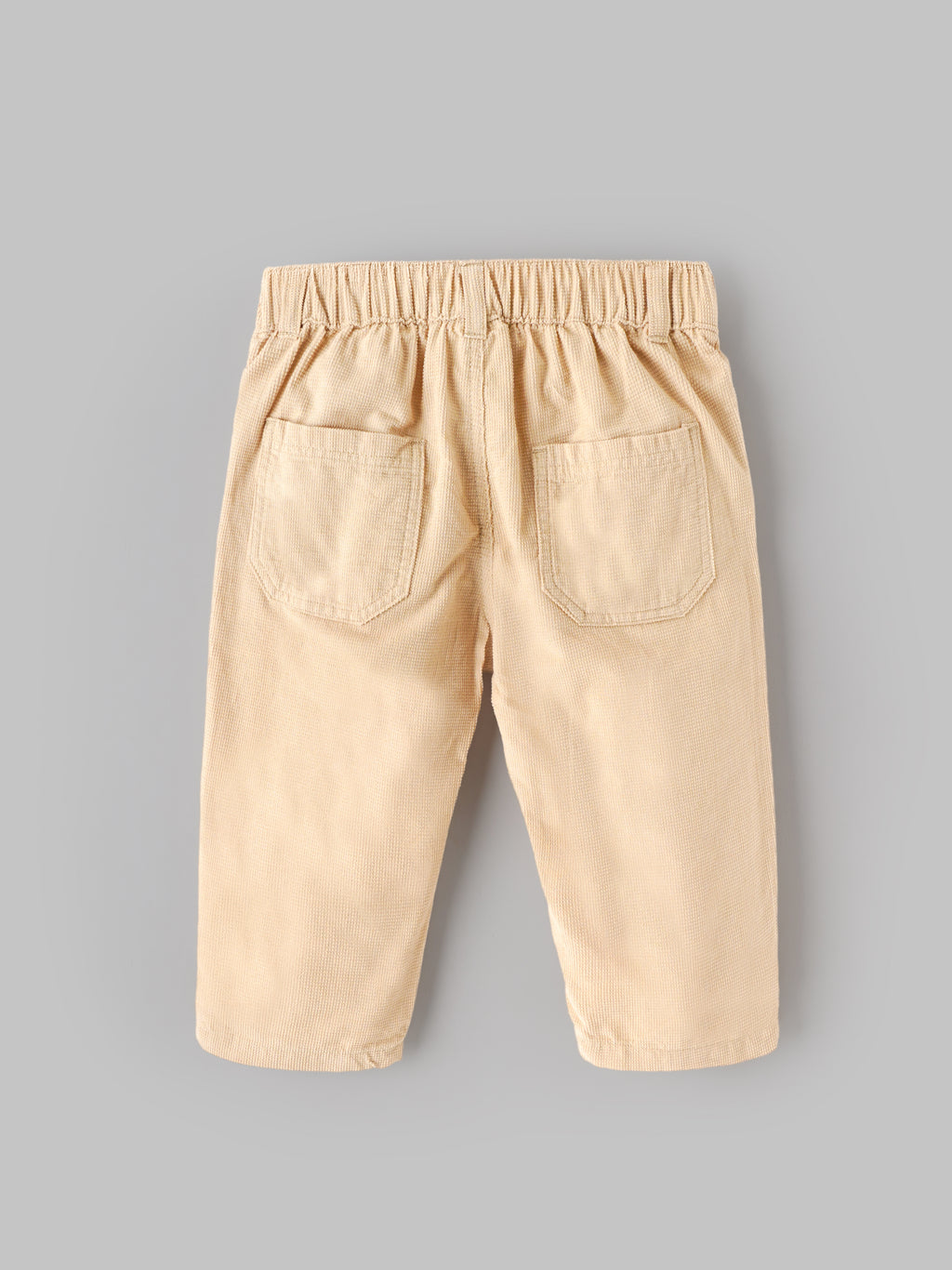 Popees Baby Boys Solid Casual Pants with Elastic Waist and Side Pockets |9 Months -4 Years|