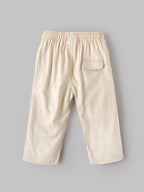 Popees Baby Boys Cotton Wide Leg Pants | Cream | 9 Months – 4 Years