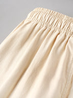 Popees Baby Boys Cotton Wide Leg Pants | Cream | 9 Months – 4 Years