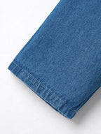 Popees Baby Girls Soft & Stylish Denim Jeans | Classic Blue Regular Fit Cotton Denim Pants with Pockets |9 Months - 4 Years