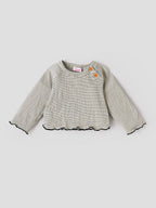 Popees Ribbed Cotton Baby Co-Ord Set | Soft Striped Full Sleeve Top & Pants 9 Months-4Years