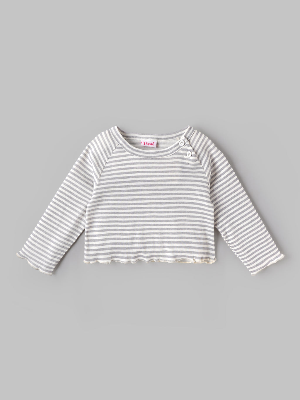 Popees Baby Girls Striped Full Sleeve Co-Ord Set | Soft Cotton Top & Pants Set | Comfortable Everyday Wear |3Months- 4 Years