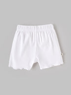 Popees Baby Girls Soft Ribbed Cotton Polo T-Shirt & Shorts Co-Ord Set with Embroidered Detail | 9 Months 4 Years