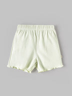Popees Baby Girls Ribbed Polo T-Shirt & Shorts Co-Ord Set | Soft Cotton Summer Outfit| 9 Months -4 Years