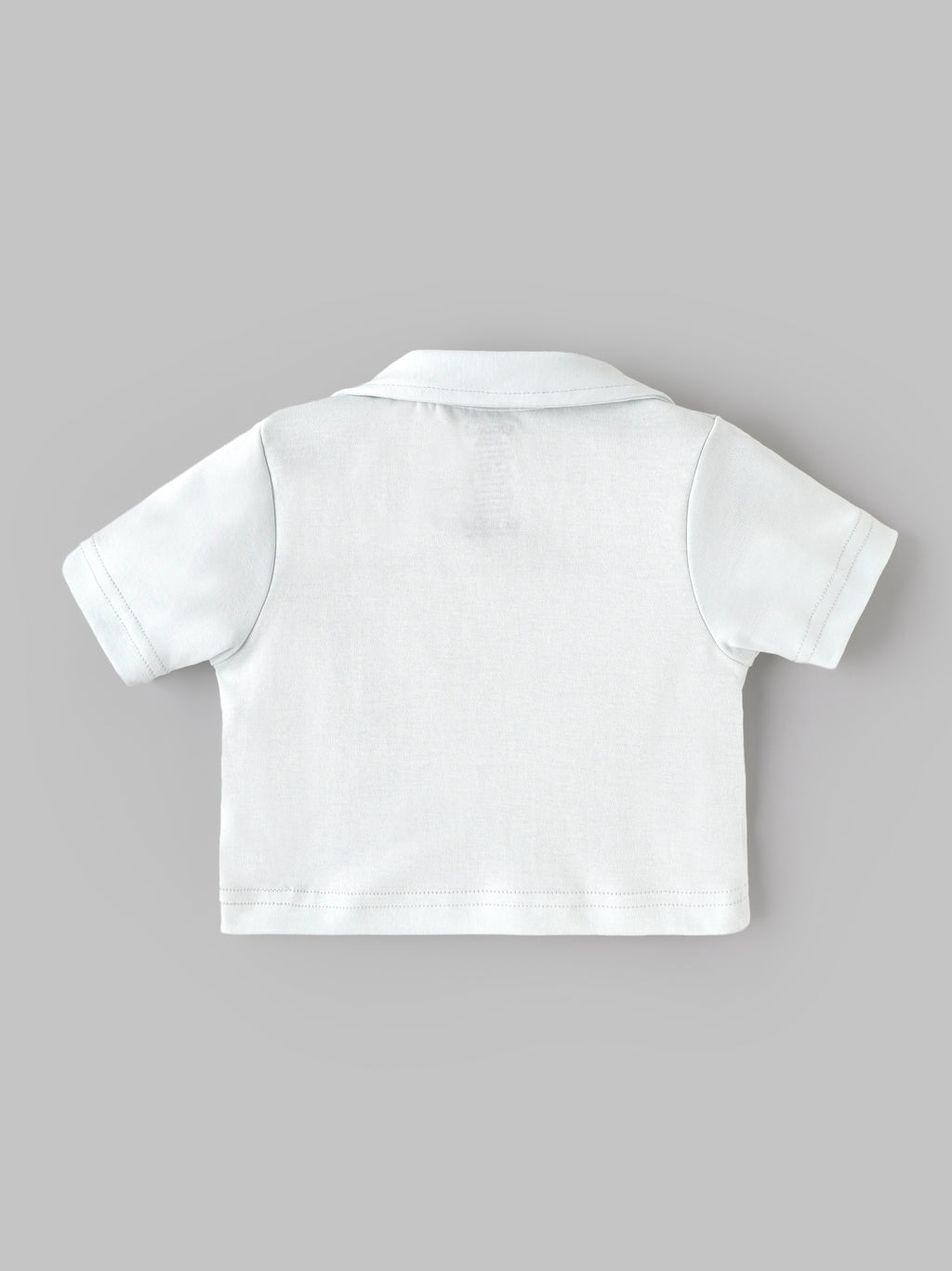 Popees Baby Girls Cotton Polo Top | White Embroidered Collar Half Sleeve T-Shirt for Infants & Toddlers (9 Months–4 Years)
