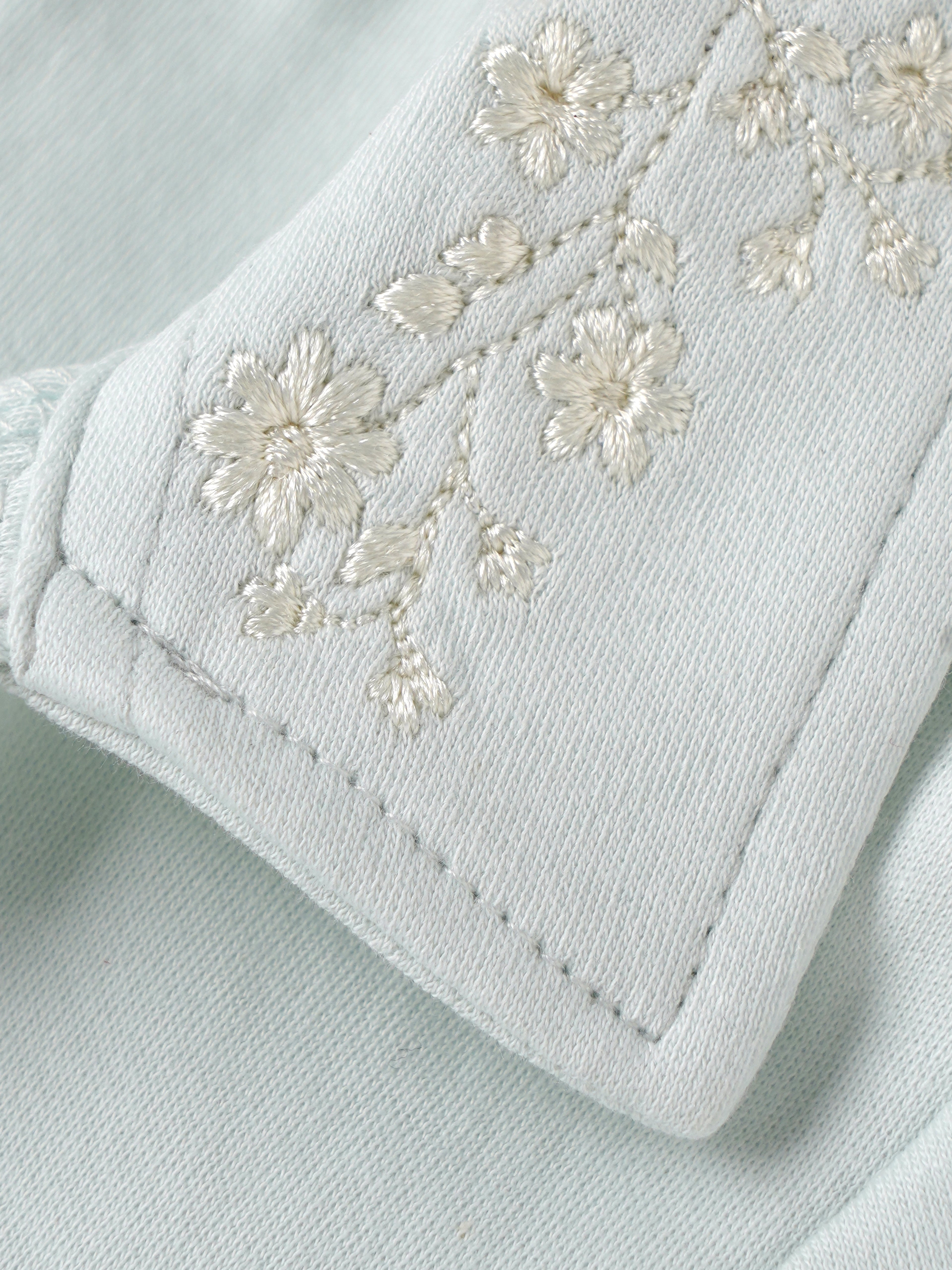 Popees Baby Girls Cotton Polo Top | White Embroidered Collar Half Sleeve T-Shirt for Infants & Toddlers (9 Months–4 Years)
