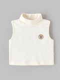 Popees Baby Sleeveless High Neck Cotton Top | Soft & Comfortable Baby Winter Wear |9 M–4 Years