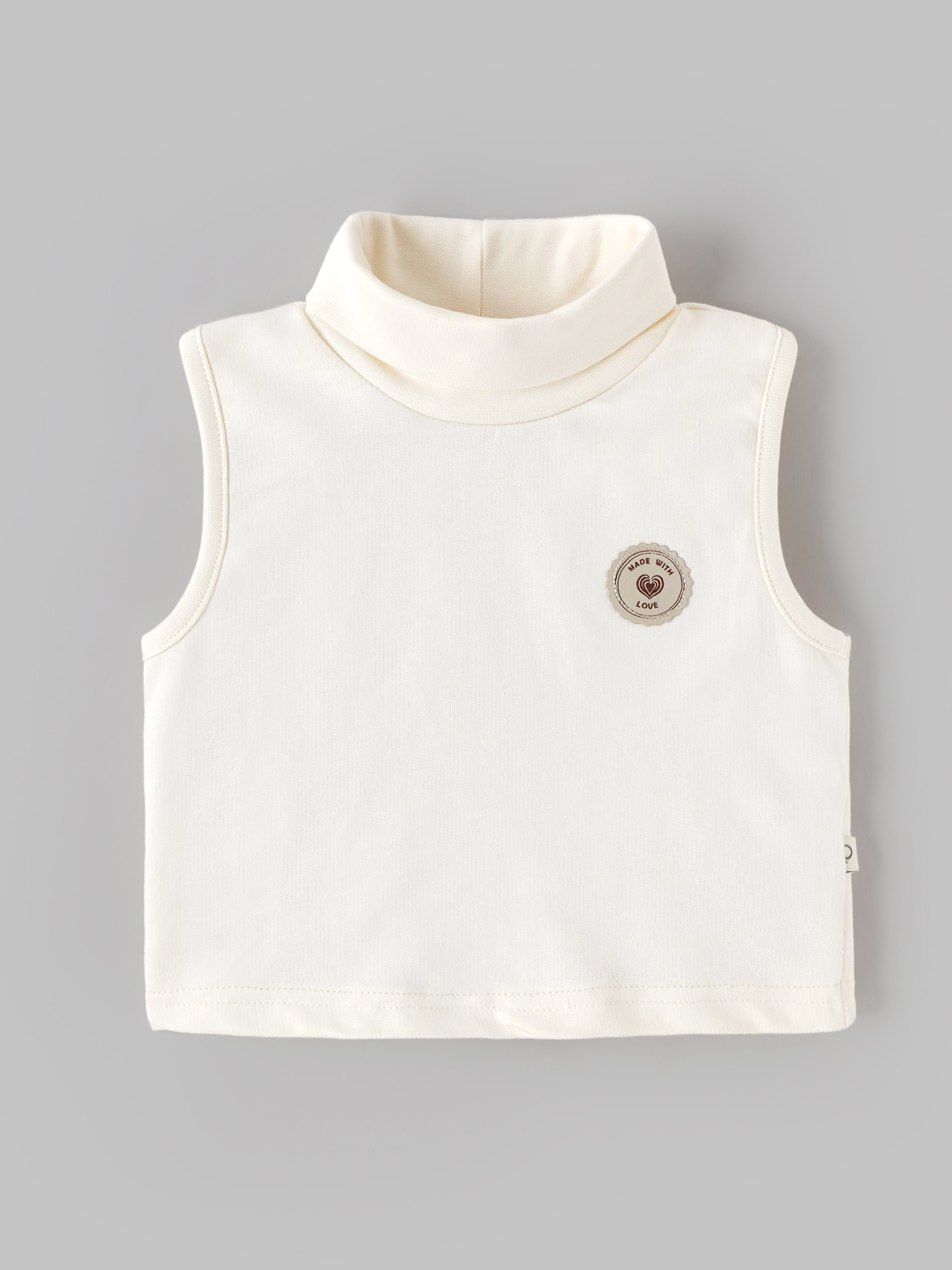 Popees Baby Sleeveless High Neck Cotton Top | Soft & Comfortable Baby Winter Wear |9 M–4 Years