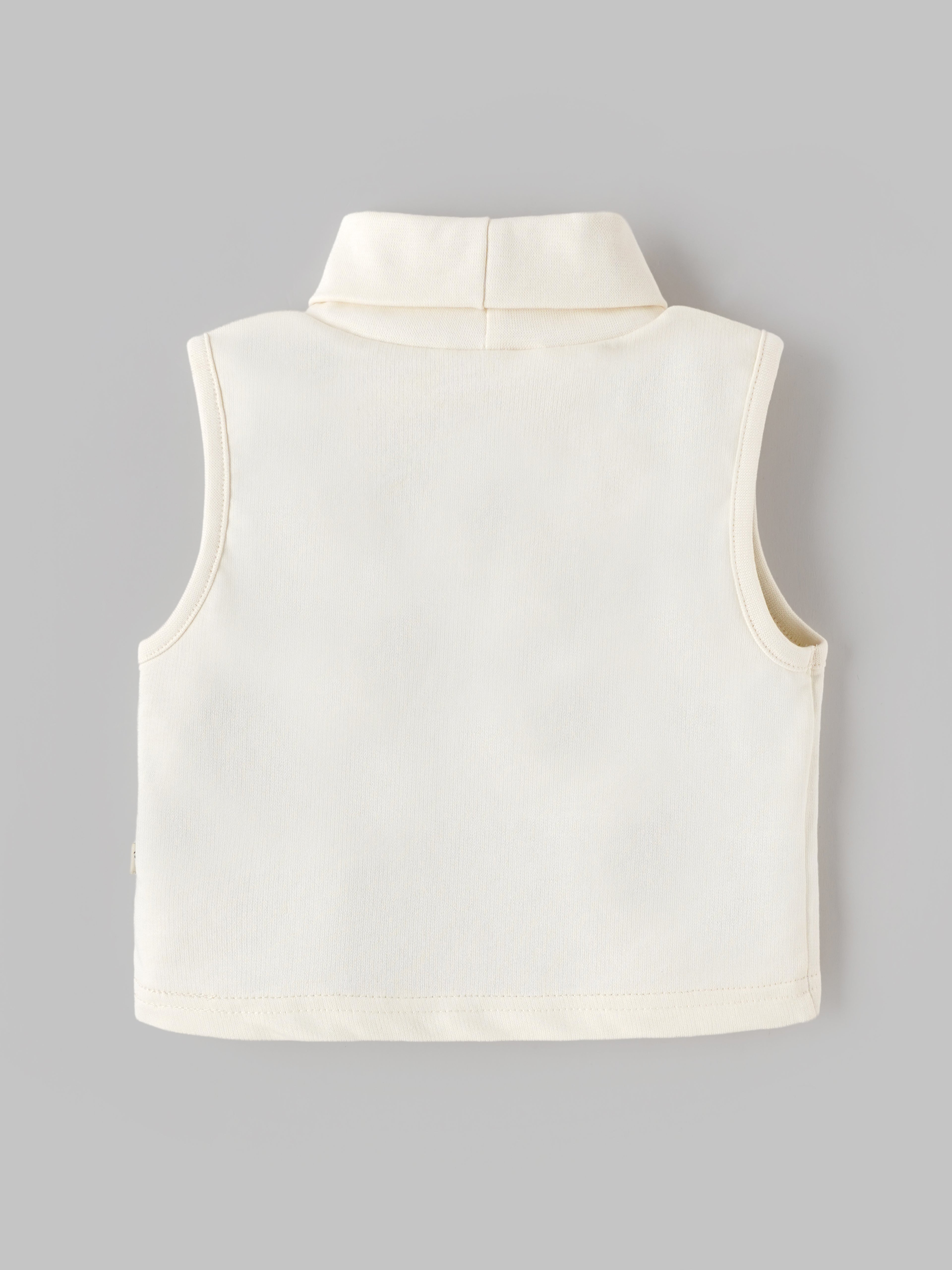 Popees Baby Sleeveless High Neck Cotton Top | Soft & Comfortable Baby Winter Wear |9 M–4 Years