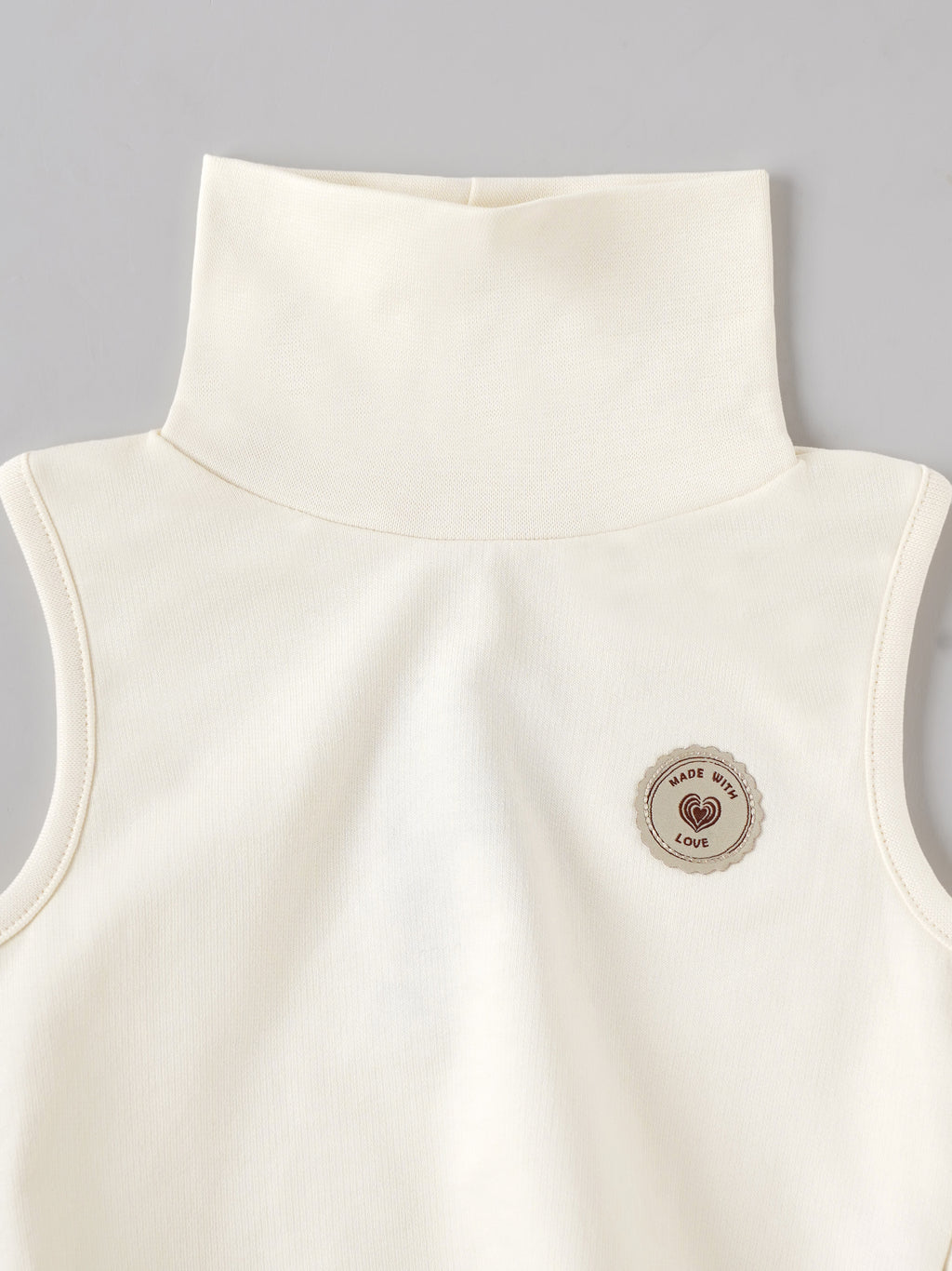 Popees Baby Sleeveless High Neck Cotton Top | Soft & Comfortable Baby Winter Wear |9 M–4 Years